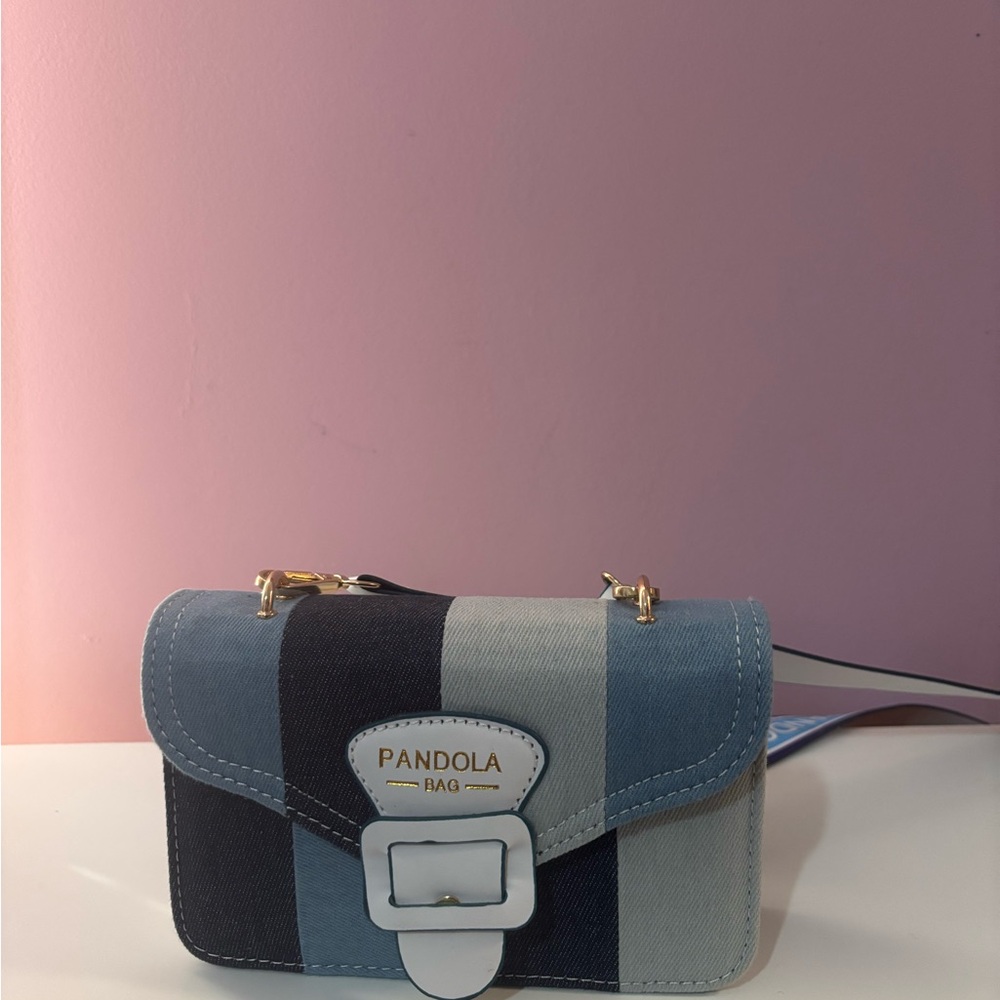 Blue Striped Women's Bag